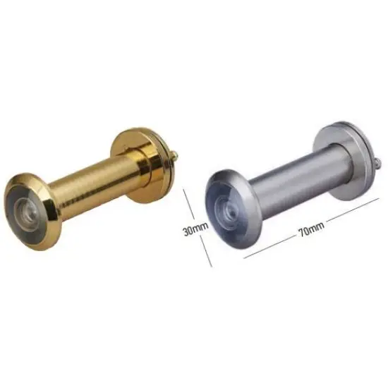 Gyors kiszállítás ajtó kitekintő nyílás széles látószögű 70mm szatén nikkel