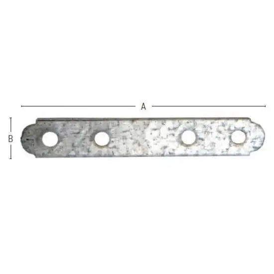 asztalos lapos egyenes toldóelem, galvanizált, 60mmX16mm (200 db) Nézd meg most