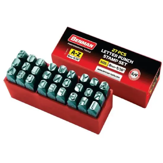 betűbeütő, 3.00mm(1/8''), (27db) Különleges ajánlat