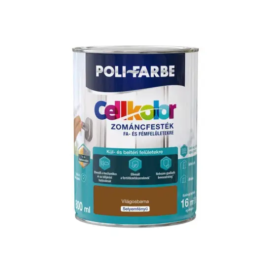 Cellkolor selyemf. zománcfesték világosbarna 0,8 l Szuper ajánlat