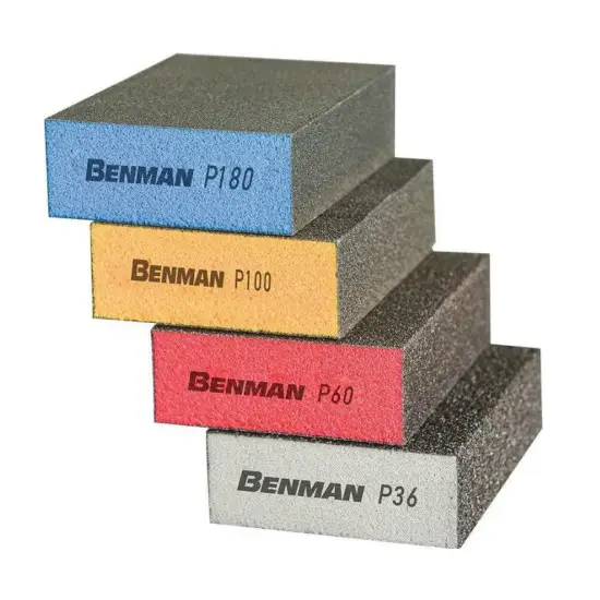 Korlátozott ajánlat Csiszolótömb, 4 oldalas, P60, 100x68x25, BENMAN