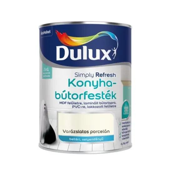 Újdonság Dulux Simply Refresh Konyhabútorfesték varázslatos porcelán 0,75 l