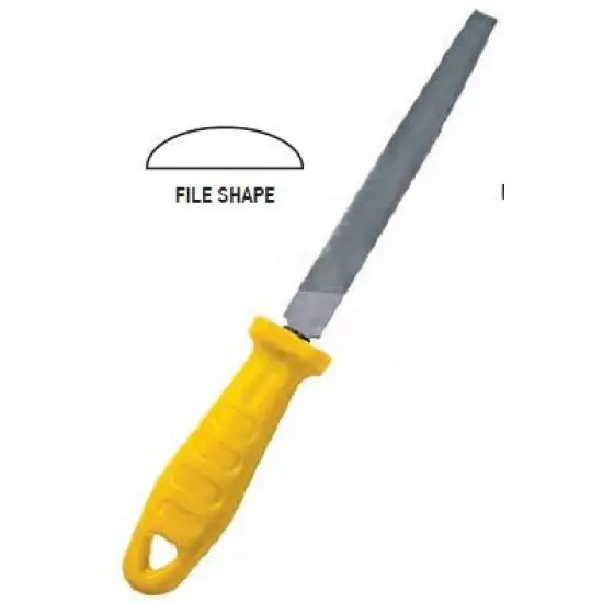 Népszerű félkerek reszelő markolattal markolat, 6''