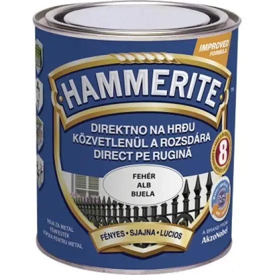 Hammerite fényes fehér 0,75 l Kedvezmény