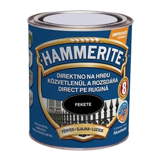 Korlátozott ajánlat Hammerite fényes fekete 0,75 l