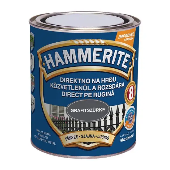 Hammerite fényes grafitszürke 0,75 l Biztonságos fizetés