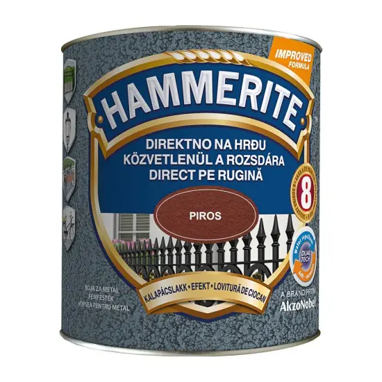 Gyors kiszállítás Hammerite kalapácslakk piros 2,5 l