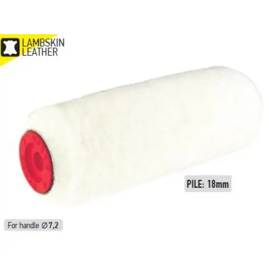 Akciós ár henger bőr, CLASSIC 3*, piros, 10cm