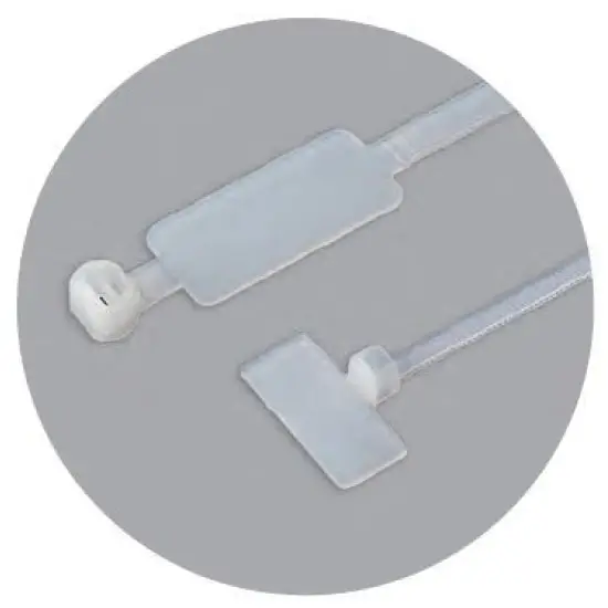 Biztonságos fizetés kábelkötegelő címkével, fekete, 300x4.8mm (100db)