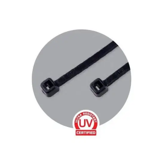 Vásárlói kedvenc kábelkötegelő, fekete, 250mmX4,8mm (100db)