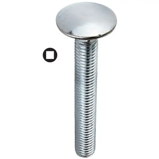 Biztonságos fizetés kapupántcsavar , horganyzott CR3+ DIN603, M06X020 (200db)