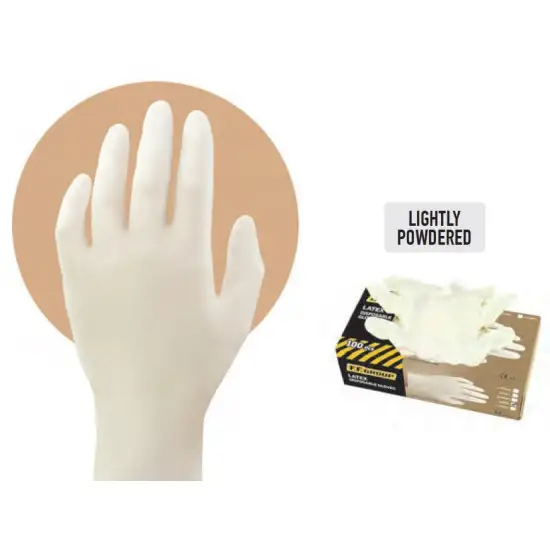 L eldobható latex kesztyű enyhén porozott (100db), Akció