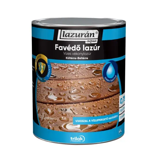 Lazurán Aqua Favédő Lazúr 3in1 mahagóni 0,75 l Vedd meg most