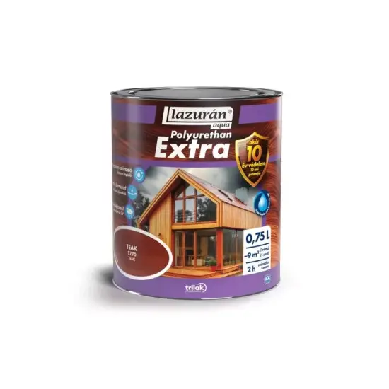 Lazurán Aqua Polyurethan Extra teak 1770 0,75 l Szezonális akció
