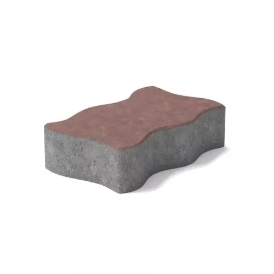 MBStone Hullámkő 24x12x 6 cm vörös Vedd meg online