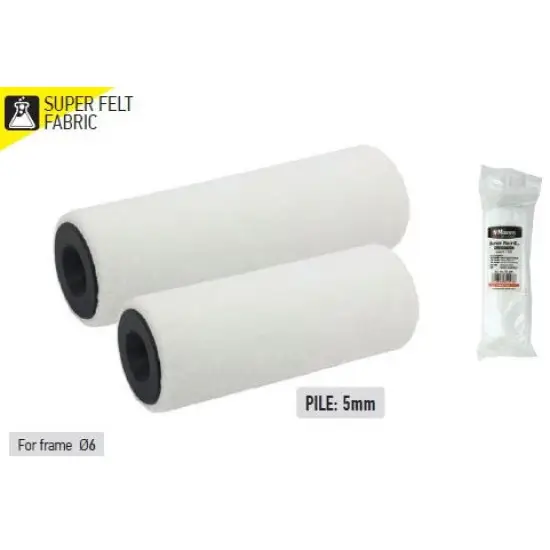 Prémium MINI festőhenger, filc, fehér, poliészter WOVEN, 12cmX30mm