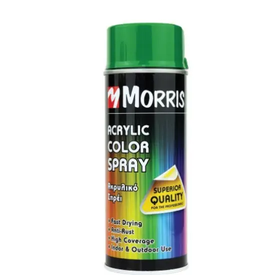 Morris festék spray, magasfényű világos zöld RAL6027 400 ml Olcsó