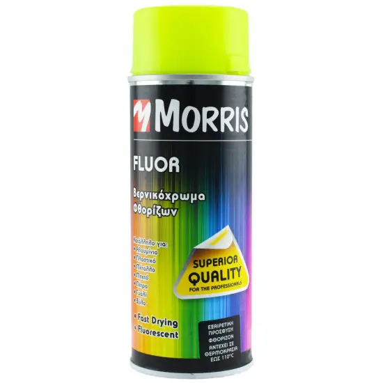 Morris fluoreszkáló lakkspray, sárga 400 ml Biztonságos fizetés
