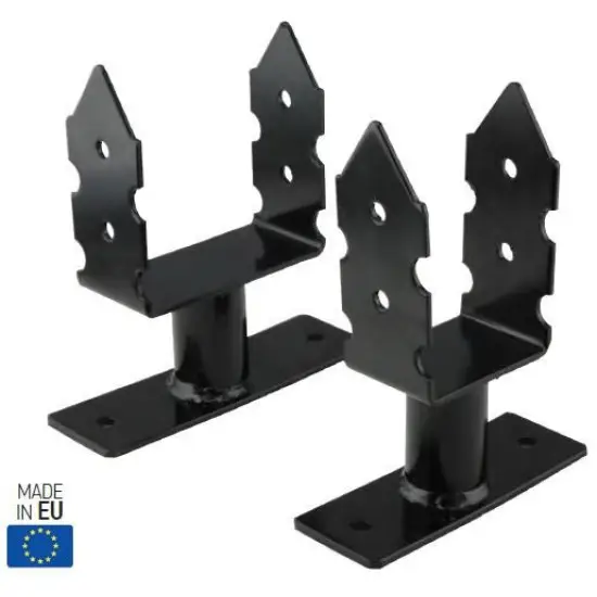 Újdonság pergola talp fekete, 8 cm,
