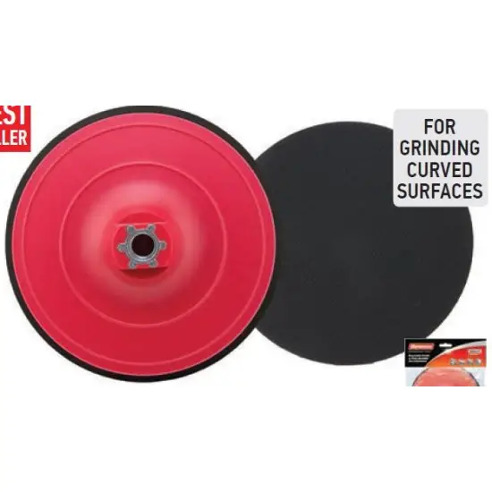 Nézd meg most polírozó műanyag tárcsa piros tépőzáras M14, 115x10mm,