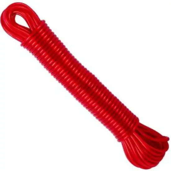 PVC RUHASZÁRÍTÓ KÖTÉL 3MM X 10M - PIROS Legnépszerűbb