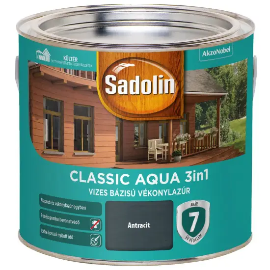 Sadolin Classic Aqua antracit 2,5 l Biztonságos vásárlás
