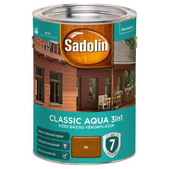 Exkluzív ajánlat Sadolin Classic Aqua dió 5 l