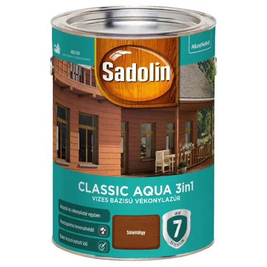 Sadolin Classic Aqua sötéttölgy 5 l Kedvezmény