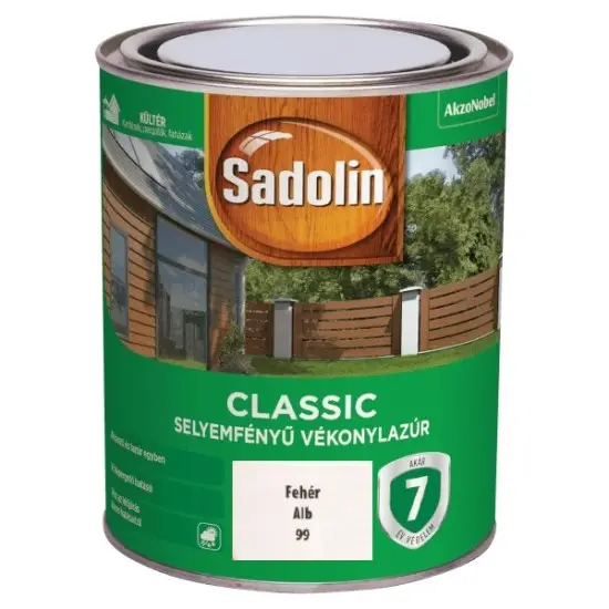 Vásárlói kedvenc Sadolin Classic fehér 0,75 l