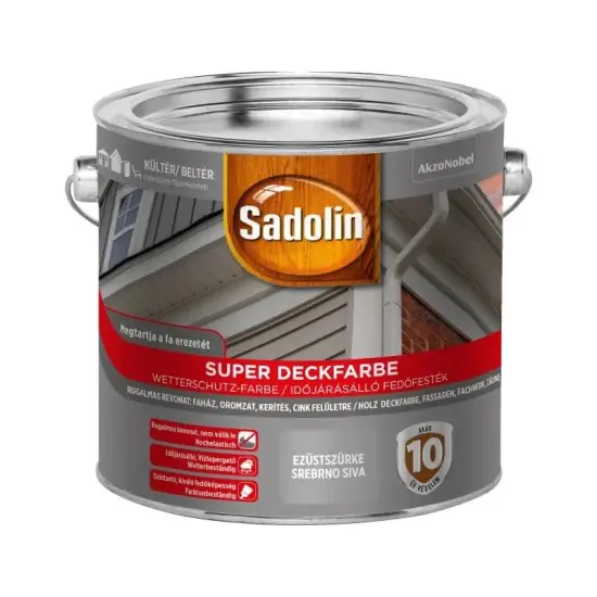 Sadolin Super Deckfarbe Ezüstszürke 2,5L Bestseller