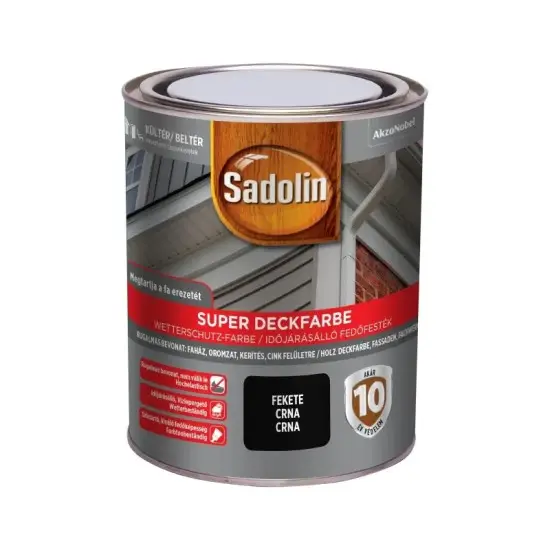 Rendeld meg most Sadolin Super Deckfarbe Fekete 0,75L