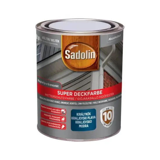 Sadolin Super Deckfarbe Királykék 0,75 L Expressz szállítás