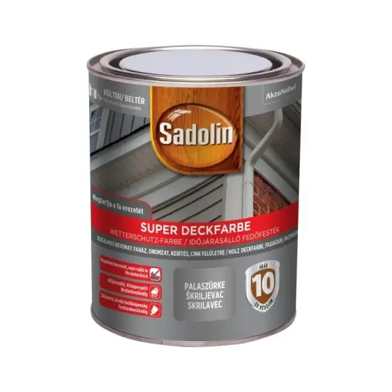 Sadolin Super Deckfarbe Palaszürke 0,75L Vásárlói kedvenc