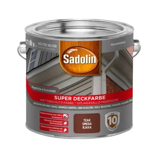 Akciós ár Sadolin Super Deckfarbe Teak 2,5L