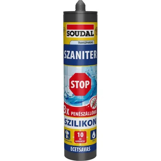 Bestseller Soudal szaniter szilikon színtelen 280 ml