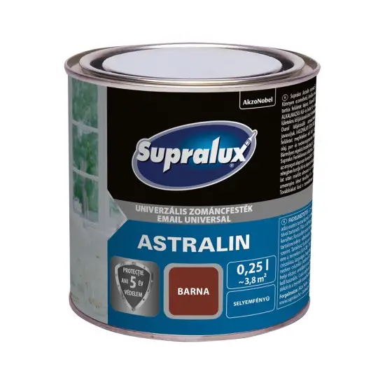 Supralux Astralin univerzális zománcfesték selyemf. barna 0,25 l Szuper ajánlat