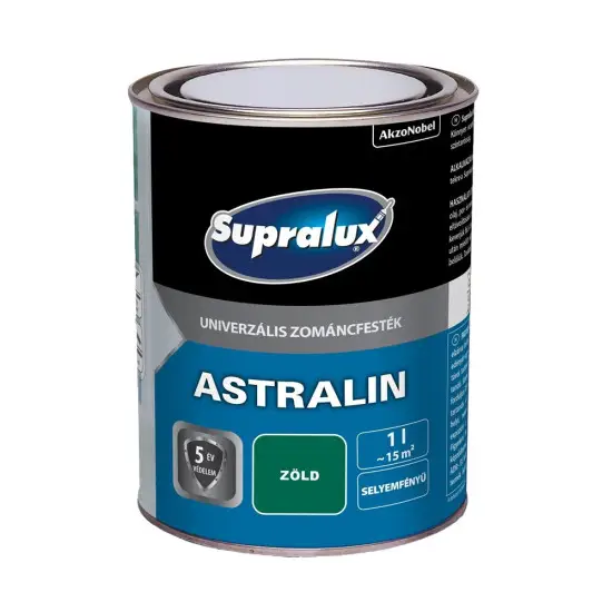 Supralux Astralin univerzális zománcfesték selyemf. zöld 1 l Végkiárusítás