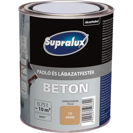 Végkiárusítás Supralux Beton padló és lábazatfesték 126 homok 0,75 l
