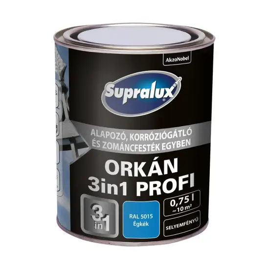 Kiárusítás Supralux Orkán 3in1 Profi RAL5015 égkék 0,75 l