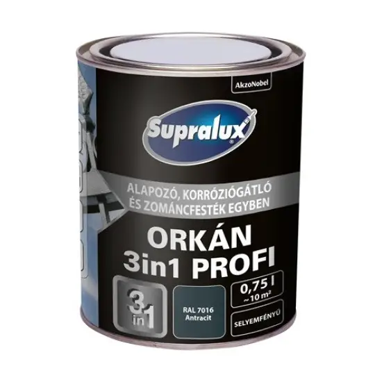 Utolsó esély Supralux Orkán 3in1 Profi RAL7016 antracit 0,75 l