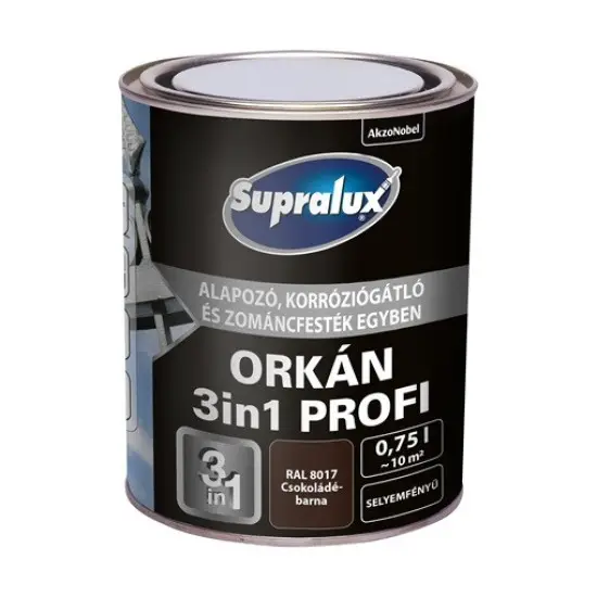 Supralux Orkán 3in1 Profi RAL8017 csokoládébarna 0,75 l Rendeld meg most