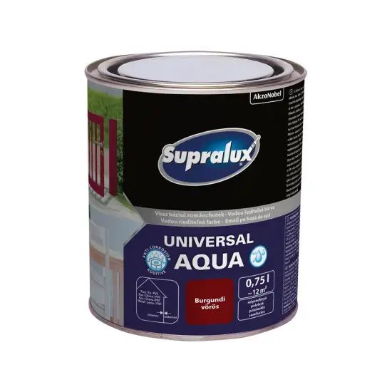 Supralux Universal Aqua selyemf. burgundi vörös 0,75 l Végkiárusítás