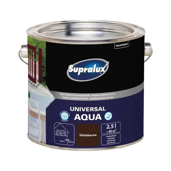 Supralux Universal Aqua selyemf. sötétbarna 2,5 l Olcsó