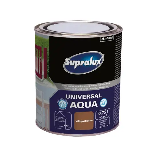 Supralux Universal Aqua selyemf. világosbarna RAL8024 0,75 l Népszerű