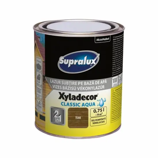 Supralux Xyladecor Classic Aqua teak 0,75 l Gyors kiszállítás