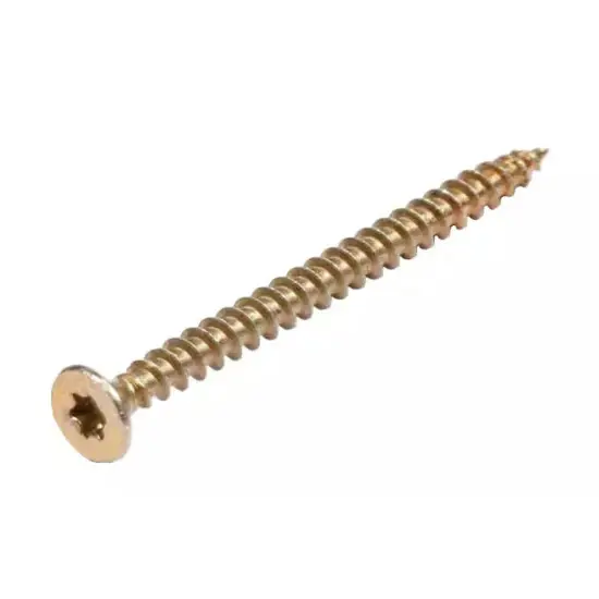 Torx hornyú faforgácslap csavar sárga TM 6X40 Rendeld meg most