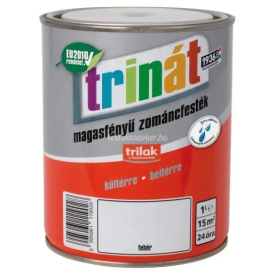 Vedd meg online Trinát magasf. zománcfesték 100 fehér 1 l