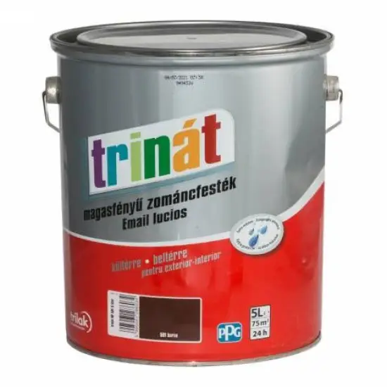 Trinát magasf. zománcfesték 501 barna 5 l Vedd meg online