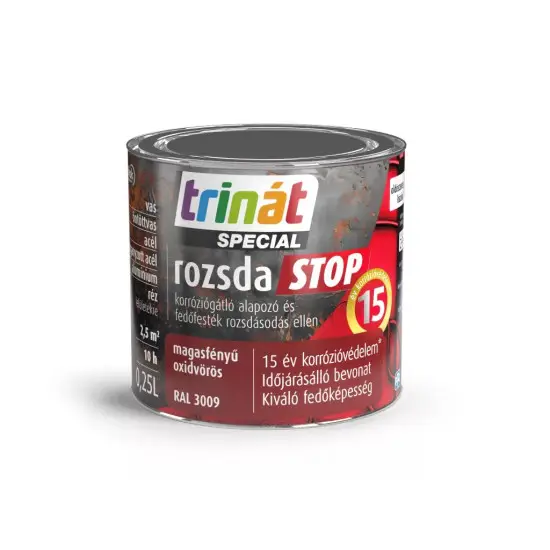 Akció Trinát Rozsdastop magasf. RAL3009 oxidvörös 0,25 l