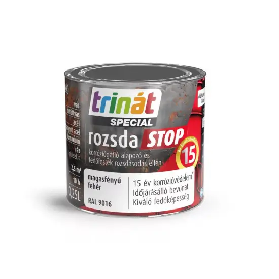 Rendeld meg most Trinát Rozsdastop magasf. RAL9016 fehér 0,25 l